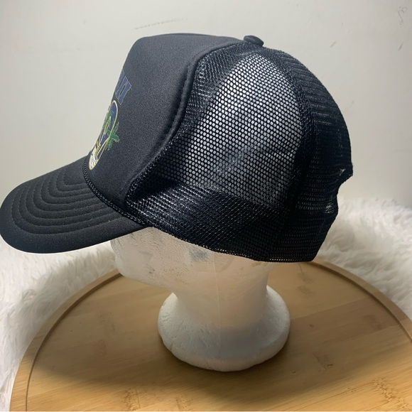 Nissun Hawaii 1999 Cap Hat Trucker Snapback Mesh Rope Vintage Black - Picture 4 of 7